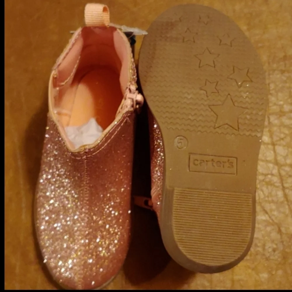 Carter Carmina Chelsea Rose Gold Low Booties Size 5